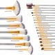 thumbnail image 2 of Brochas De Maquillaje, Heytea Juego De Brochas De Maquillaje Cosmético Premium De 24 Piezas Para Base De Mezcla, Rubor, Corrector, Sombra De Ojos, Cerdas De Fibra Sintética Sin Cru, 2 of 5
