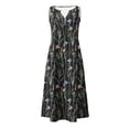thumbnail image 4 of JGGSPWM (S-5XL) Summer Dresses for Women Vintage Floral Print V Neck Button Sleeveless Sundress Plus Size Beach Vacation Tank Dress Multicolor XXXXL, 4 of 5