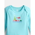 thumbnail image 3 of Wonder Nation Baby Boys Graphic Cotton Bodysuit with Long Sleeves, Sizes 0M-24M, 3 of 3