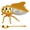 Gold, variant on NFTIGB Exquisite Decorative Glass Bee Shaped Honey Pot Kitchen Spice Jar with Spoon for Home Hotel Restaurant, Gold (5.71 inches / 14.5 cm)