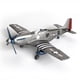 thumbnail image 3 of 1:48 de Modelo de Ensamblaje de para Adultos Gris brillante SM SunniMix Aviones en miniatura, 3 of 8