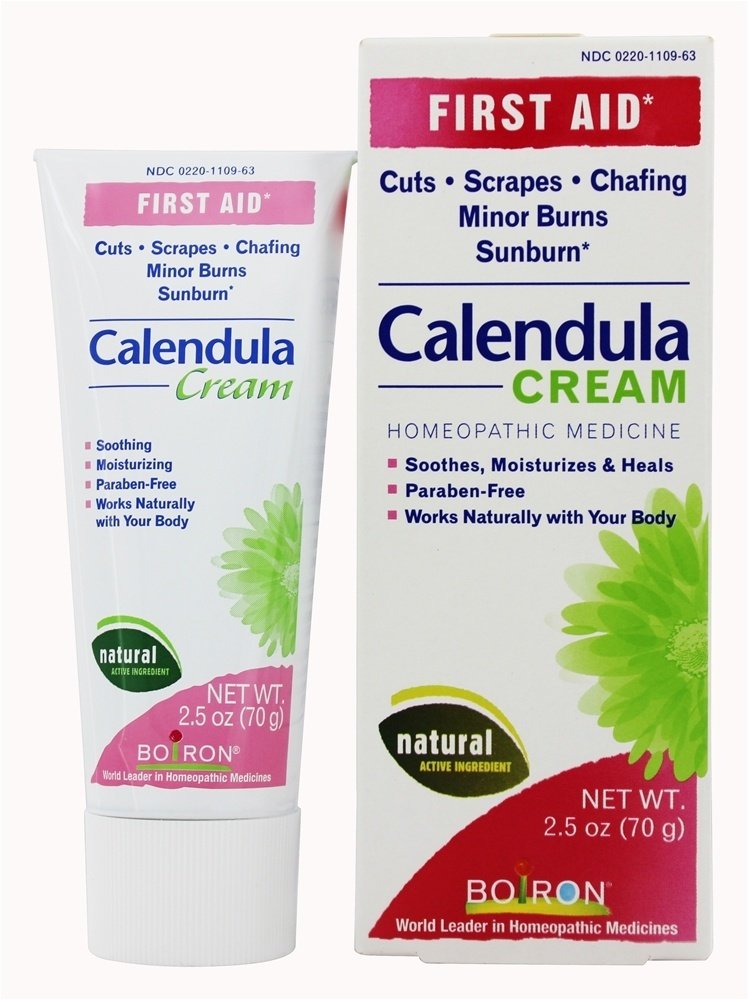 Boiron Calendula, 2.5 Ounce, Topical First Aid Cream for Cuts, Scrapes