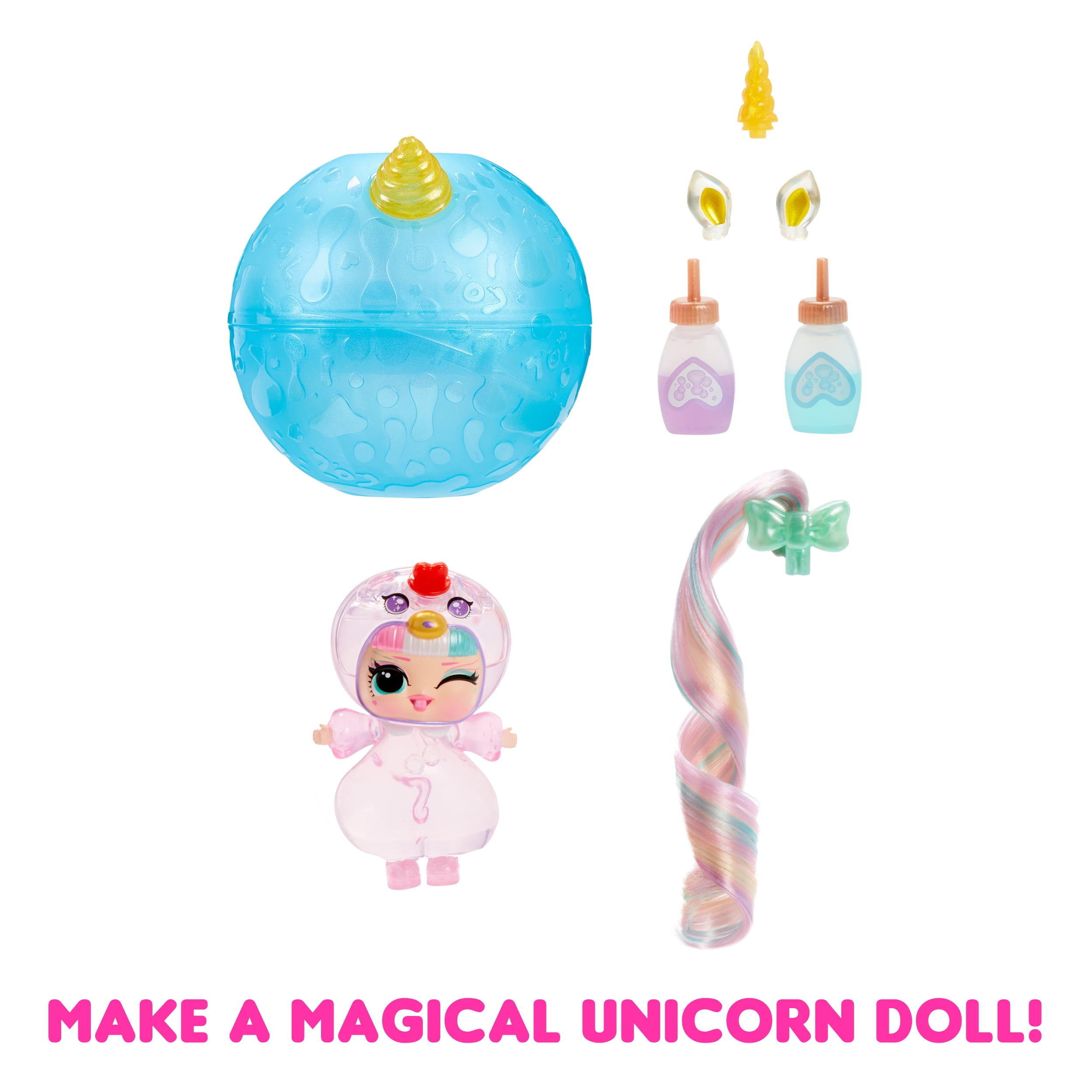 LOL Surprise Tots Just Add Water 3-Pack with 3 Make-Your-Own Fantasy Dolls and 25+ Surprises to Unbox Including Mermaid, Fairy, and Unicorn Dolls and Magical Crafts – Great Gift for Kids Ages 4+
