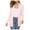 Pink, variant on under 10.00 LYXSSBYX Women Long Sleeve Shacket Jacket Women Fashion Cardigan Up Casual Solid Color Long Sleeve Hoodeless Top