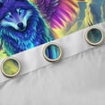 thumbnail image 4 of Erosebridal Colorful Winged Wolf Aurora Print Blackout Curtains Set of 2 (52x84 Each), Mystical Wildlife Window Curtains for Men and Women, 4 of 6