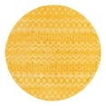 thumbnail image 3 of Unique Loom Outdoor Trellis Textured Collection Area Rug - Osage (7' Round Yellow), 3 of 7