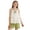 Beige, variant on QNANSPI Kids Girls Clothes, 2026 Outfit Sets, 4-16Y Big Kids Fashion Printed Linen Cotton Tank Top Elastic Waist Shorts 2 Piece Breathable Summer Set