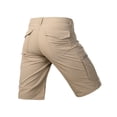 thumbnail image 5 of Domuza Men's Flex Casual Cargo Shorts Lightweight Water Resistant Golf Shorts Stretch Outdoor Work Shorts with Multi-Pocket Khaki 4XL, 5 of 6