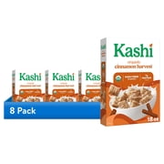 (8 pack) Kashi Cinnamon Harvest Breakfast Cereal Box, 18 oz