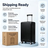 JUIKURY 20 inch Front‑Open Carry On Luggage, Hard Shell, USB, TSA Lock ...