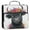 Cute Black Cow, variant on Water-Resistant 3-Ring Binder Organizer with Multiple Pockets Zipper Binder Bag for Office Beautiful Glowing Deer