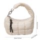 thumbnail image 2 of Bolso Nube Modernas Mano La Ruchada Mujeres Hombro Con Solid Color Travel Date Bolse, 2 of 9