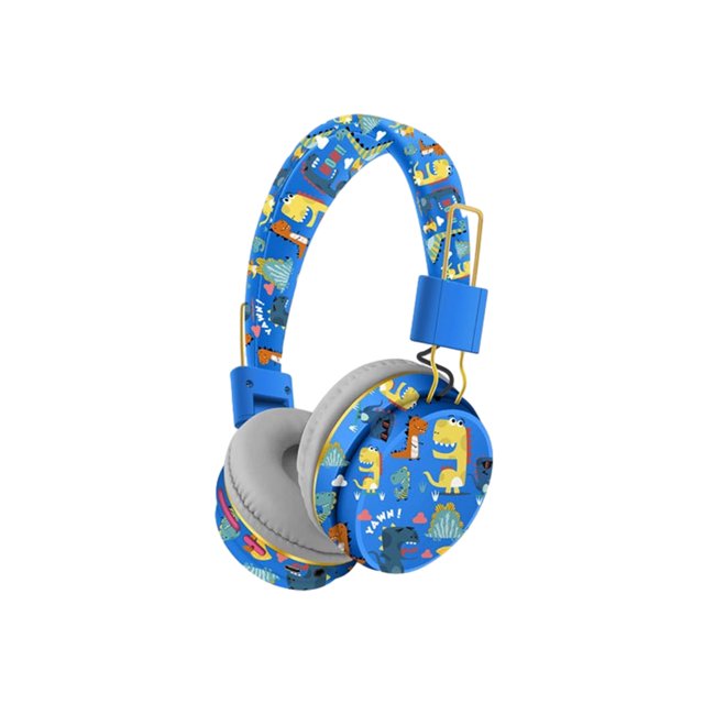 Tholdsy ABS Metal Auriculares Inalámbricos 5.0 Lindo Reemplazo de dibujos animados Auriculares plegables con Videojuegos y accesorios Azul