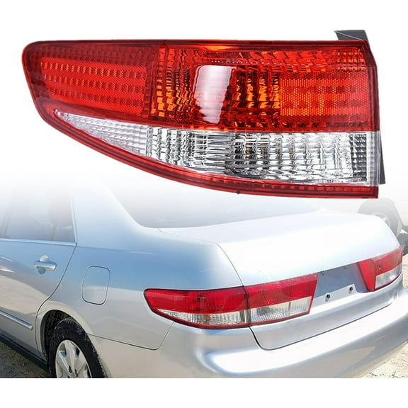 ALL-CARB Red Left Driver Outer Tail Light Brake Lamp Replacement for 2003-2004 Honda Accord Sedan 33551-SDA-B01
