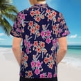 thumbnail image 6 of High Quality Hawaiian Shirts for Men Short Sleeve Aloha Beach Shirt Floral Summer Casual Button Down Shirts Blouses XZM5NR, 6 of 7