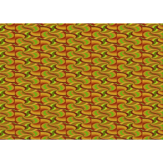 Ahgly Company Indoor Rectangle Patterned Mahogany Brown Area Rugs, 5' x 8'