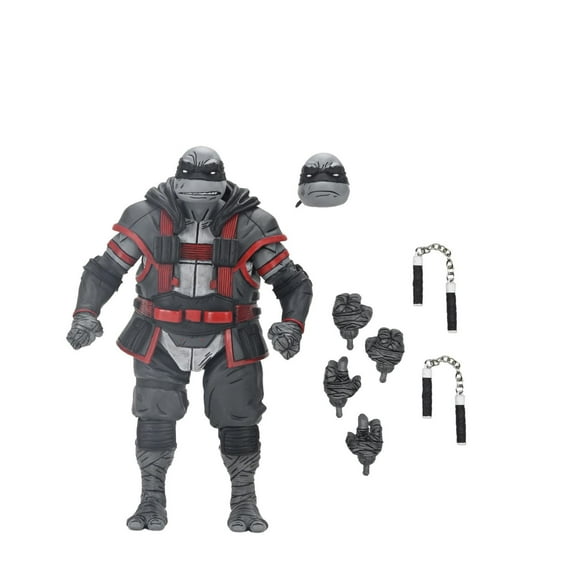 NECA Teenage Mutant Ninja Turtles Nightwatcher: Michelangelo Action Figure with Extra Hands and Nunchucks (7")
