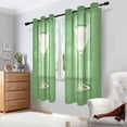thumbnail image 2 of Yayeee Window Curtains Set of 2 for Living Room Light Filtering 63"x42", Green Lemon Juice, 2 of 7