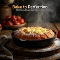 thumbnail image 5 of Cast iron Skillets 3 Piece Set, Chefs Pan, Pre Seasoned Cast iron Skillets, 6, 8 & 10 Inches, Easy Use in the Oven, Stove, Grill, or Campfire, Black, 5 of 8