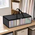 thumbnail image 4 of Stackable Hat Organizer for Baseball Caps, Hat Storage Bag with 2 Carry Handles for Closet Moisture & Dust Proof, Hat Racks Holder Organizer Case for Closet Hold 40 Caps (1 Pc-gray), 4 of 5
