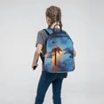 thumbnail image 5 of Naloa Red And Blue Fire Dragon A Print Lightweight DayBackpack Suitable for school, work, shopping, travel, etc., 5 of 5