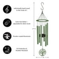 thumbnail image 2 of Evegreen Hand Tuned Tree of Life Wind Chime for Outside|Scale of C|Deep Tone|Powder-coated Metal|Green|27-Inches Tall|Memorial Gift for Home Garden Decoration, 2 of 6