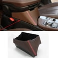 thumbnail image 1 of Car Center Armrest Storage Box Container Tray for BMW X1 F48 2016-2019, for BMW X2 F47 2018 2019 Left Hand Drive (Red Side Brown Style), 1 of 7