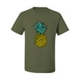 thumbnail image 2 of Wild Bobby, Trendy Tropical Pineapple, Fashion, Men Graphic Tee, Military Green, Medium, 2 of 4