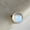 Rose, variant on Natural Rainbow Moonstone 14K Gold Pendant, Round Cabochon, June Birthstone