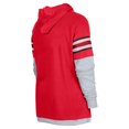 thumbnail image 3 of Men's New Era Red Atlanta Falcons Twofer Long Sleeve Hooded T-Shirt, 3 of 3