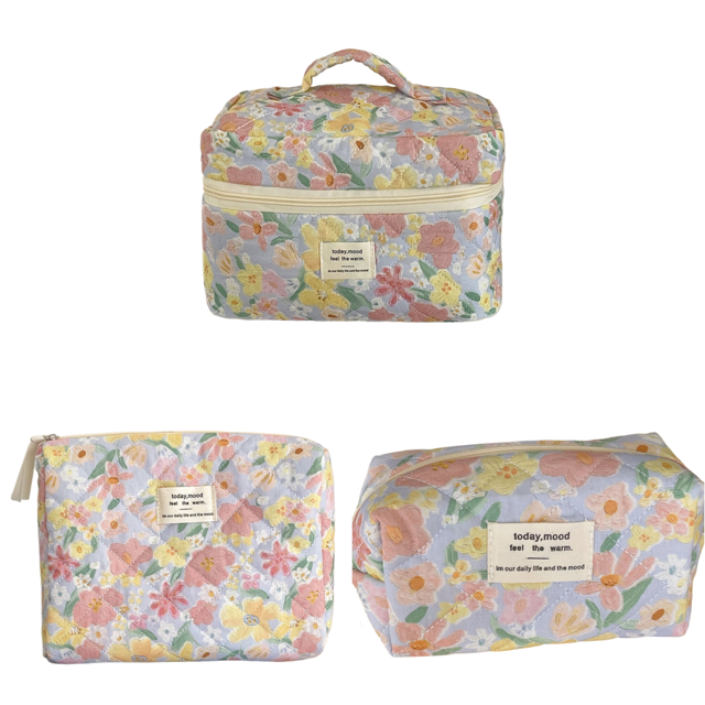 Maquillaje Acolchada Pintura Al Óleo Neceser para Mujer (bolsa Maquillaje)
