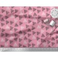 thumbnail image 3 of Soimoi Poly Georgette Fabric Triangle Block Print Fabric by Yard 52 Inch Wide, 3 of 3