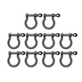 thumbnail image 3 of 2x 10x Hebillas de Grillete de Cadena BLESIY Aro de Metal Bloqueo Anillos D Abrazadera de Carga, 3 of 8