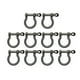 thumbnail image 2 of 10x hebillas de , grillete de cadena, llave Chian hecha a mano, aleación de Zinc, aro de Metal, bloqueo, anillos en D, grillete de arco para bronce, 2 of 8