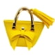 thumbnail image 5 of Bolso de mano para muñecas a escala 1/6, adorno para casa de muñecas, de piel sintética, hecho a mano Amarillo, 5 of 9
