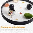 thumbnail image 3 of Kits De Decoración De Caja De Arena De Meditación De Escritorio Japonés, Adorno De Caja De Arena De Jardín De Arena Zen Con Esfera De Sello De Arena Y Accesorios Esenciales Yuarrent HA018410-00, 3 of 7