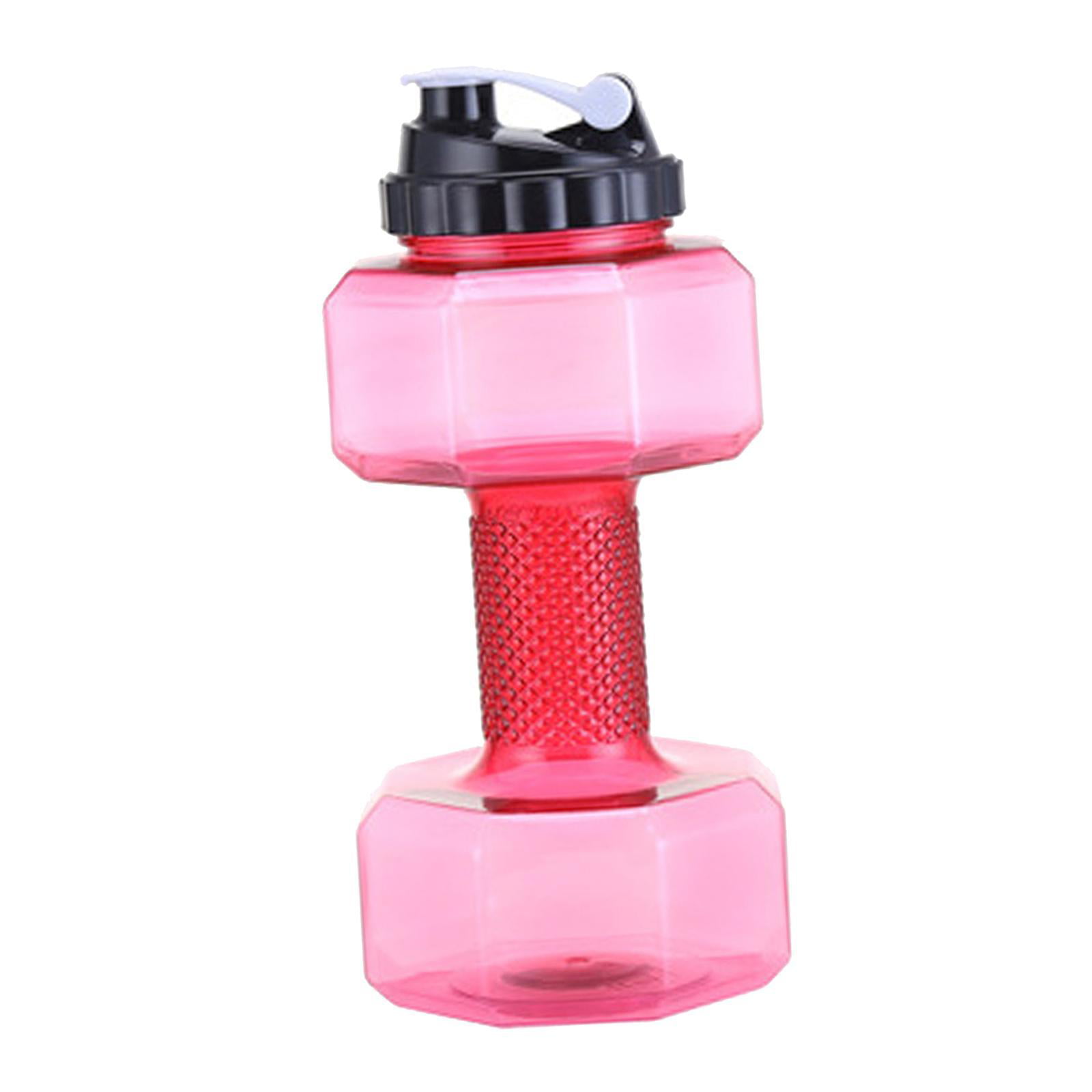 Water Bottle 2.5L Dumbbell Shaped Sport Drink Exercise Gym Protein Shake Workout 