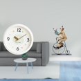 thumbnail image 2 of Reloj de pared decorativo de , figura de resina, escultura de mesa, adorno con manecillas de madera, adecuado para regalar, decoración del hogar, 2 of 8