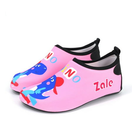 

Leutsin Boys Girls Quick Drying Swim Water Shoes Kids Cartoon Beach Barefoot Shoes
