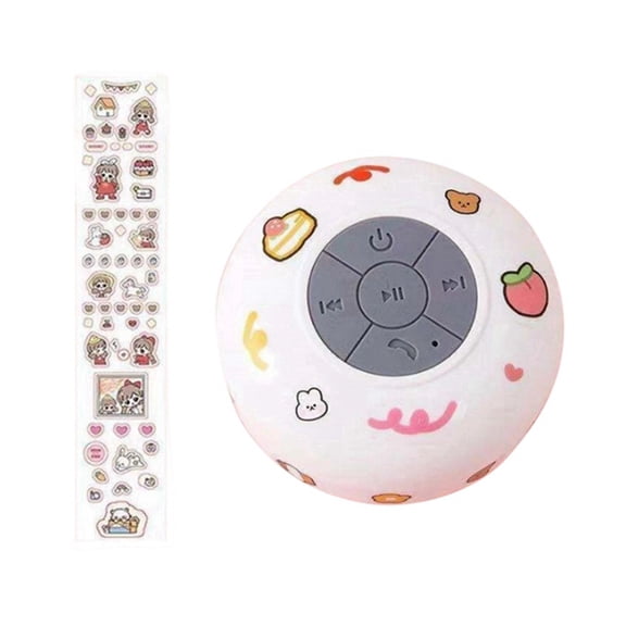 Osfvolr Waterproof Bluetooth Speaker for Bathroom Kitchen with Large Suction Cup, Mini Wireless Portable Speaker, Outdoor -06