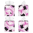 thumbnail image 2 of Lsque Pink Girl Halloween Printed Tissue Box Cover Holder, Facial Paper Organizer Dispenser,Square with Bottom Belt, PVC Leather Decorative Organizer, 2 of 8