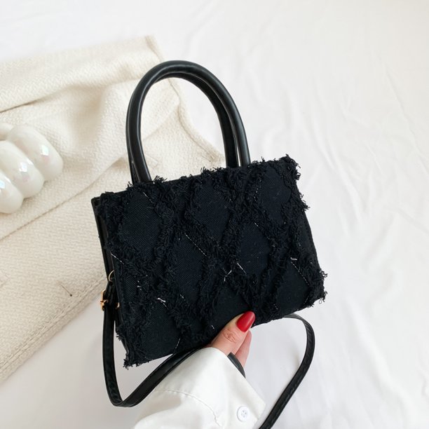 Bolso cuadrado pequeño de gran capacidad y sencillo para mujer, estilo veraniego, bolso de hombro sencillo y moderno para ir al trabajo, bolso cruzado sencillo
