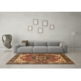 thumbnail image 3 of Ahgly Company Indoor Round Persian Brown Traditional Area Rugs, 8' Round, 3 of 4
