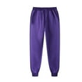 thumbnail image 2 of TOWED22 Men's Cotton Sweatpants Open Bottom Athletic Jogger Sweatpants Lightweight Sweat Pants Lounge Pants with Pockets(Purple,L), 2 of 3