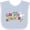 Blue and White, variant on Inktastic Happy Easter Boys or Girls Baby Bib