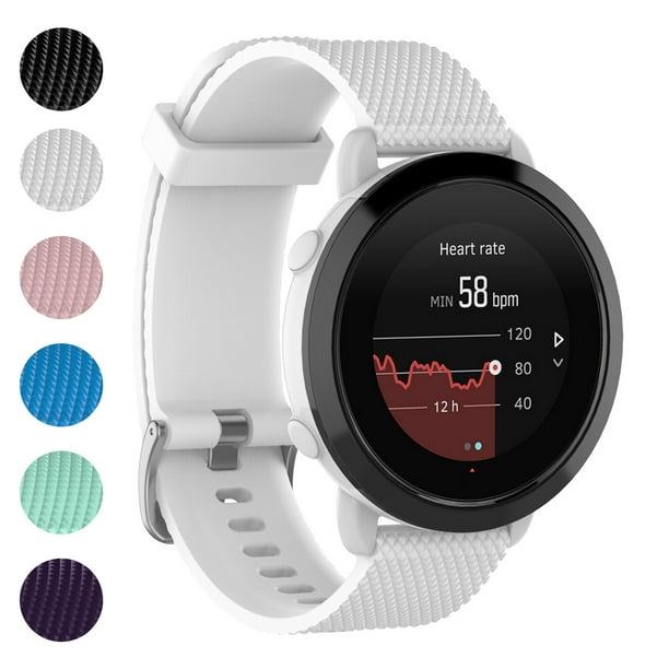 StrapsCo Bracelet de Montre en Caoutchouc Silicone Compatible avec