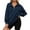 Navy 1, variant on SUYOLL Women Hooded Sweatshirt Casual Stand Collar Loose Fit Zip Up Jacket Daily Wear Vacation Fall Winter Versatile Comfortable Lightweight Classic Versatile Sweatshirt