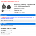 thumbnail image 2 of Front Lower Ball Joint - Compatible with 1995 - 2002 Lincoln Town Car 1996 1997 1998 1999 2000 2001, 2 of 2