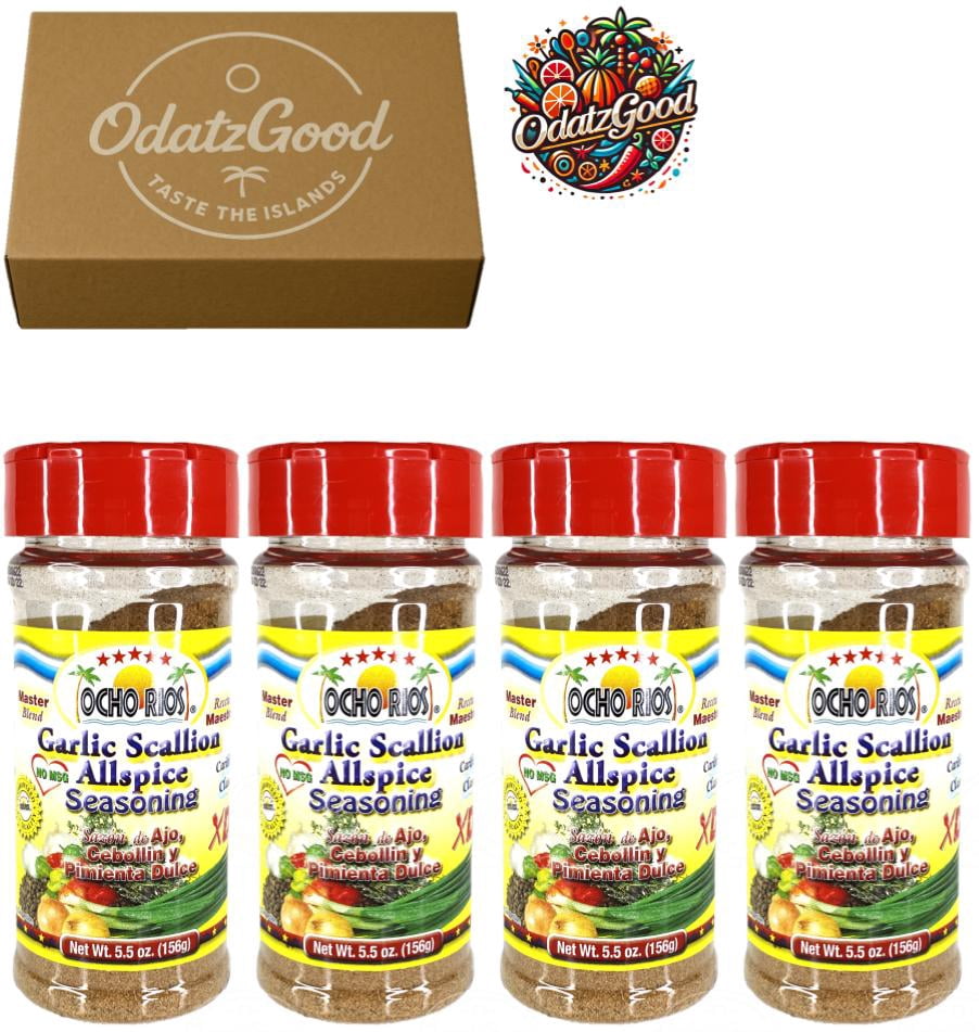Ocho Rios Garlic Scallion Allspice 5.5oz (170g) 4-Pack – Curated & Packaged by ODatzGood
