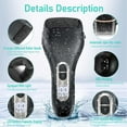 thumbnail image 6 of Portable Pedicure Kit Foot File Callus Remover, Electric Callus Remover for Feet,IPX7 Waterproof, with 9pcs Larger Grinding Head  for Foot Care Deadskin Remover LCD Display-Black, 6 of 6